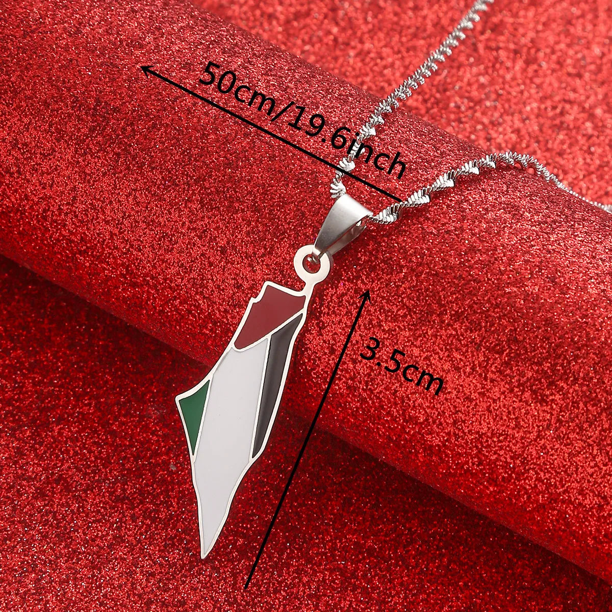 Stainless Steel Al-Aqsa Mosque Palestine Map Flag Pendant Necklaces Bracelet Ring Jewelry