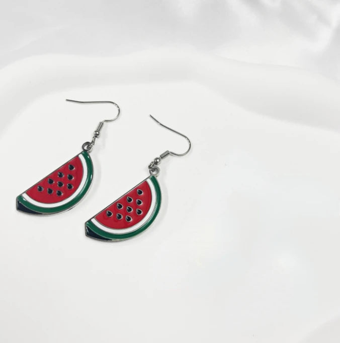 watermelon necklace watermelon earrings