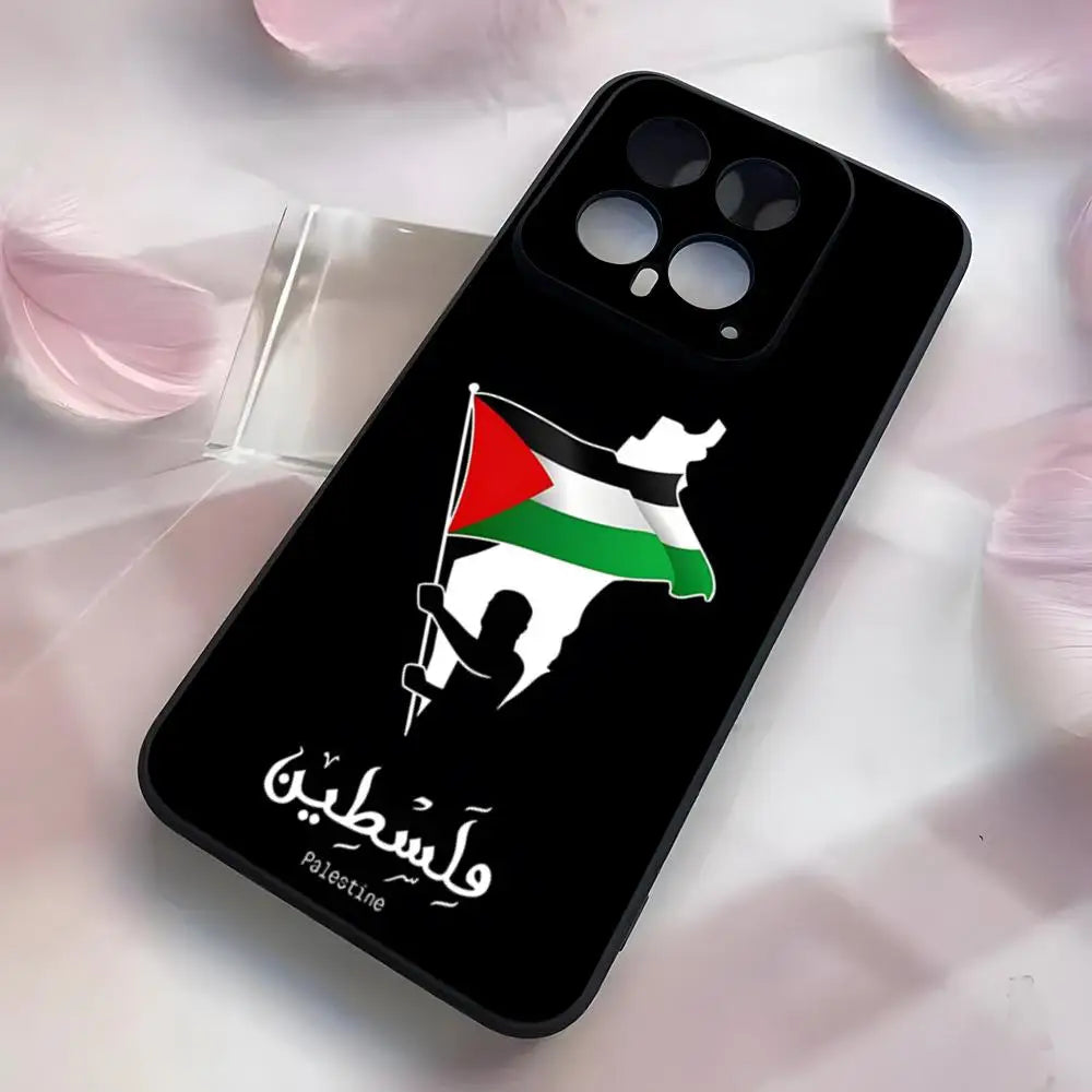 Palestine Flag Phone Case For Xiaomi 15 14 13 12 11 T Lite Ultra Redmi Note 14 13 12 Pro ProPlus 12 10 C 5G Cover