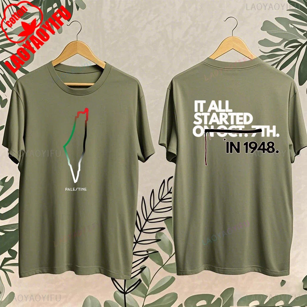 Palestinian Shirt Color of Watermelon 2025