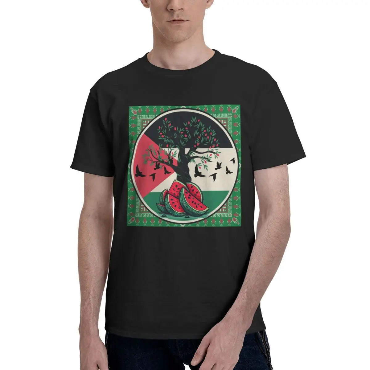 T-Shirts Palestine Watermelon 100% Cotton