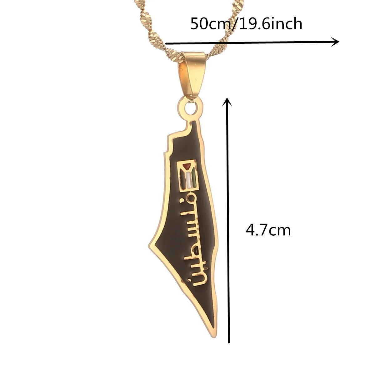 Two years guaranteed Palestine Pendant Chain Necklaces