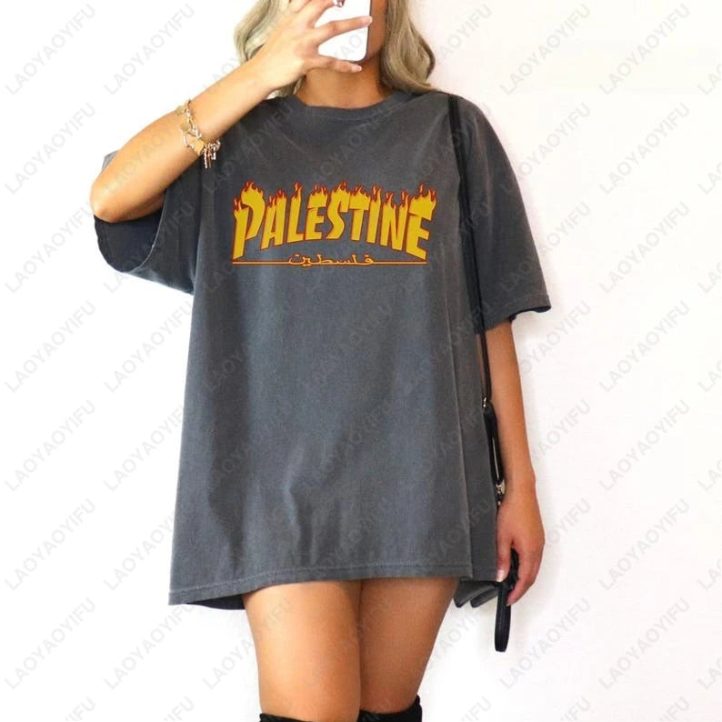 Palestine Shirt Women Clothing Vintage