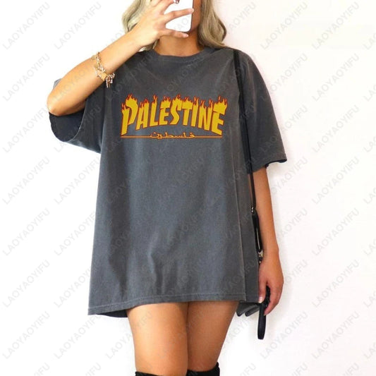 Palestine Shirt Women Clothing Vintage