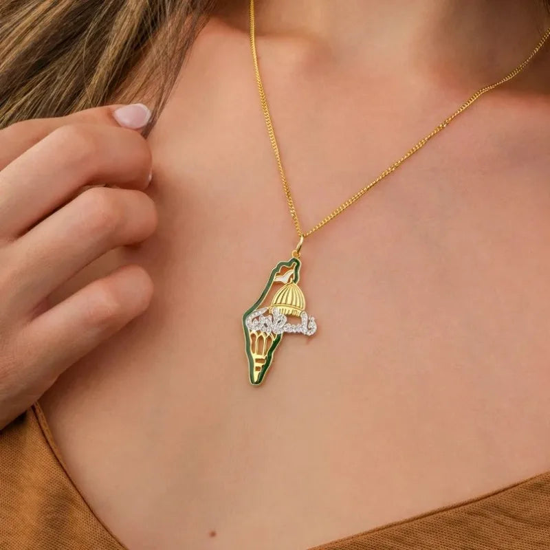 Palestine Arabic letter with al-Aqsa mosque