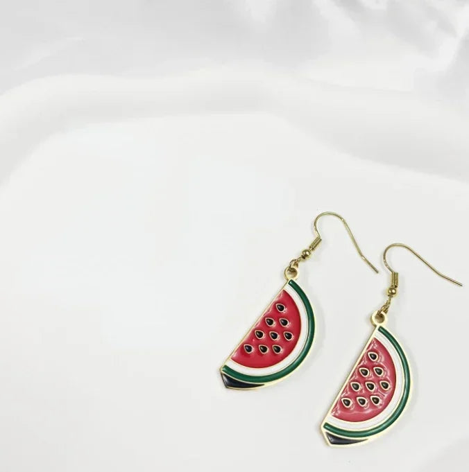 watermelon necklace watermelon earrings