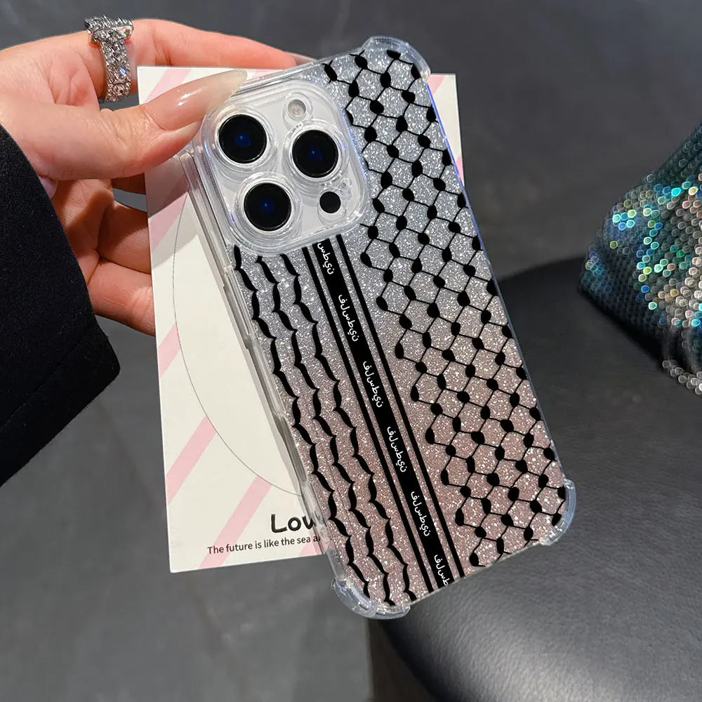 Fashion Hattah Keffiyeh Phone Case For iPhone Clear Back Cover