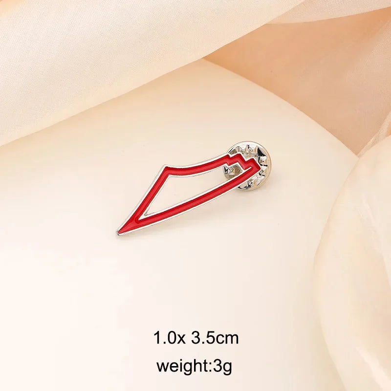 NOT A Watermelon Brooch Pin Handala Heart