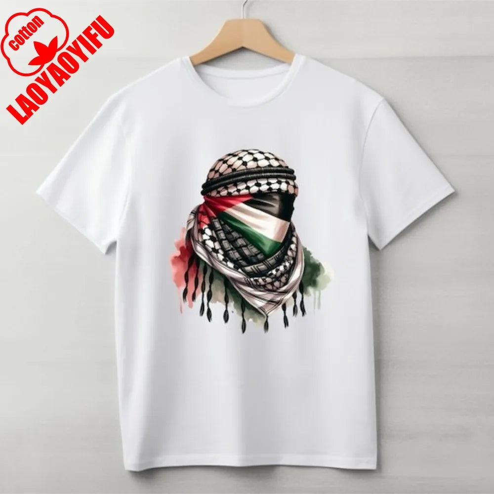 Palestine T Shirt Keffiyeh