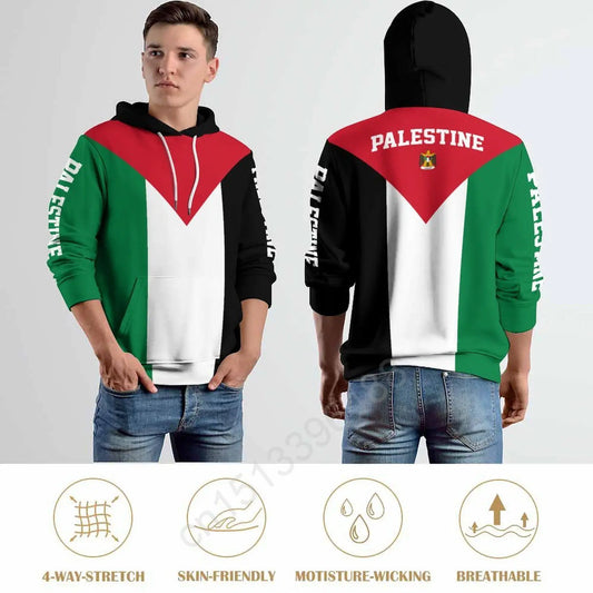Palestine Flag 3D Hoodie