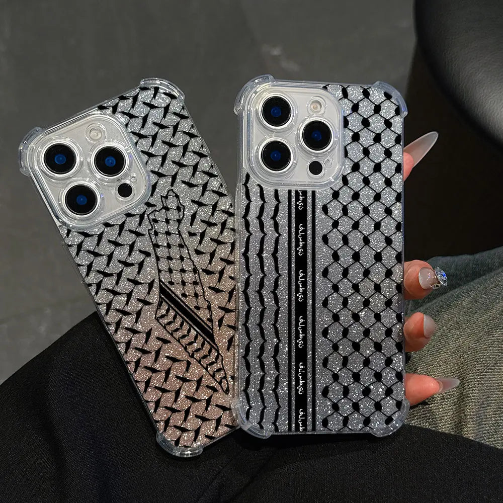 Fashion Hattah Keffiyeh Phone Case For iPhone Clear Back Cover