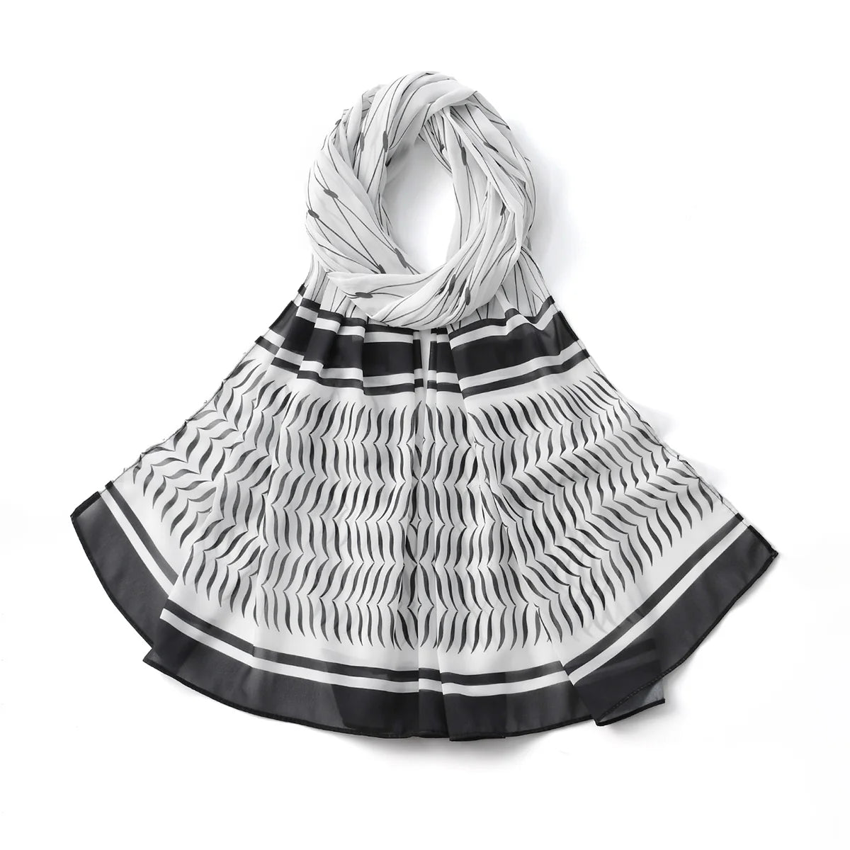 High-quality Palestinian kuffiya Chiffon Scarf