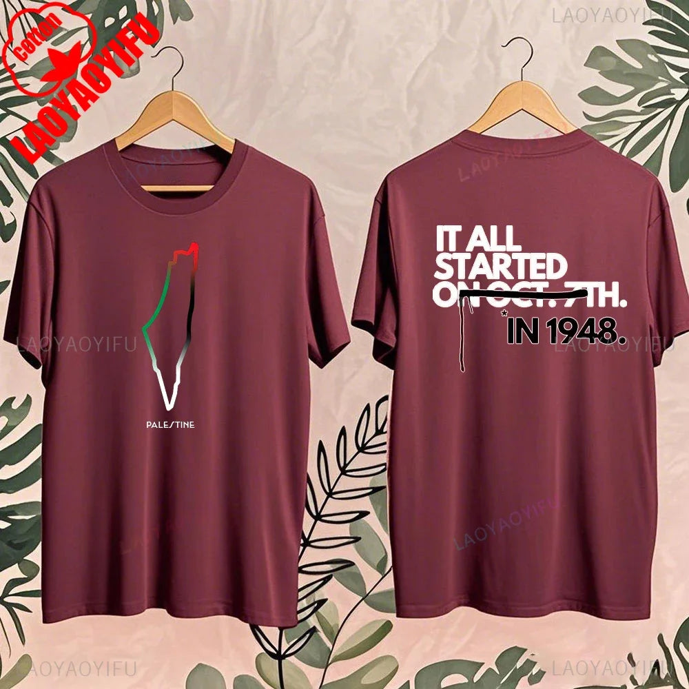 Palestinian Shirt Color of Watermelon 2025