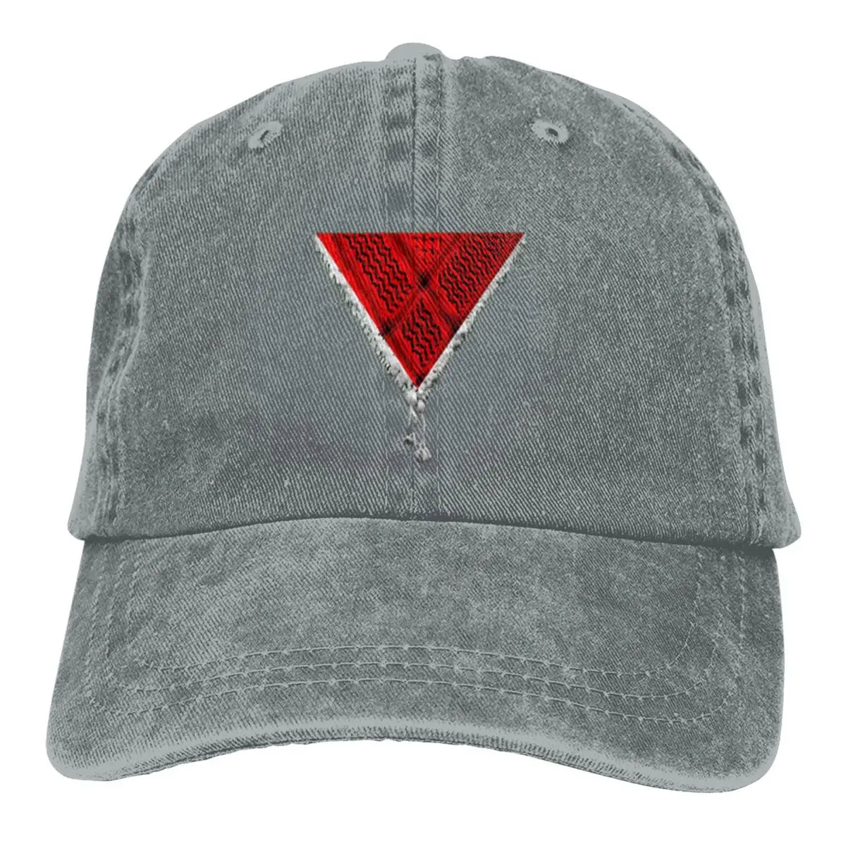 The Palestinian Red Triangle Casual Stylish A Baseball Cap