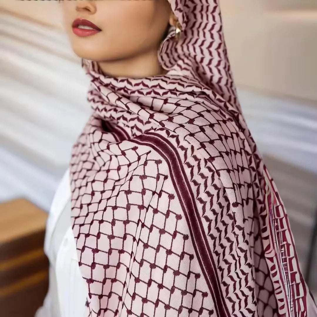High-quality Palestinian kuffiya Chiffon Scarf