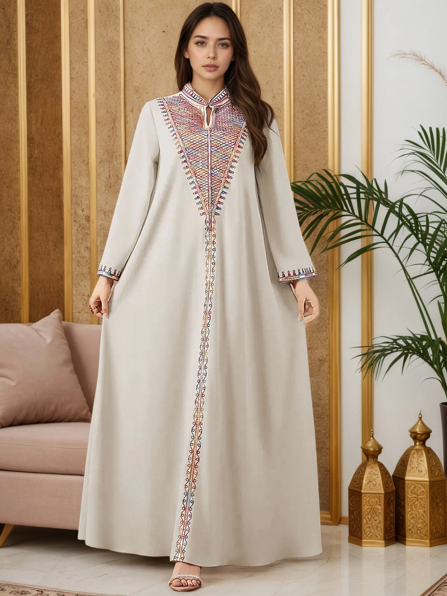 2025 New Moroccan Style Muslim Abaya