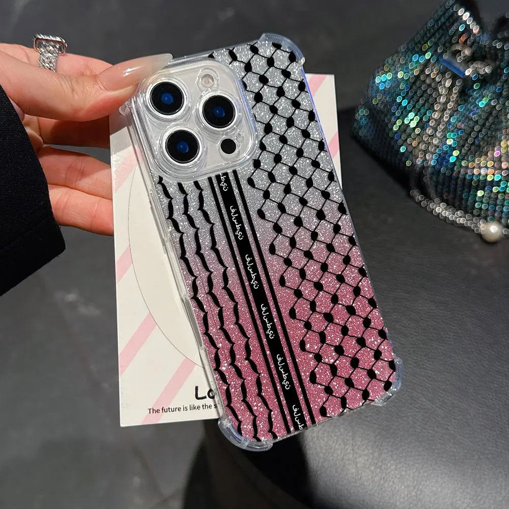 Fashion Hattah Keffiyeh Phone Case For iPhone Clear Back Cover