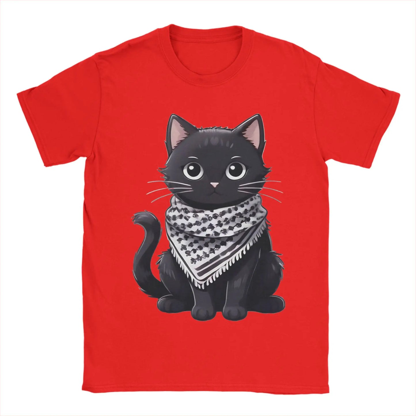 Palestine Cat Wearing the keffiyeh T-Shirts