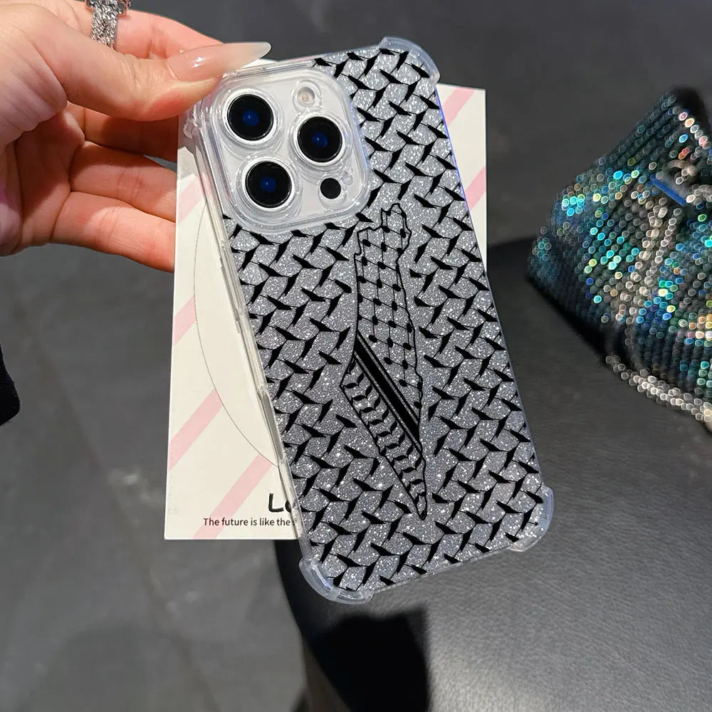 Fashion Hattah Keffiyeh Phone Case For iPhone Clear Back Cover