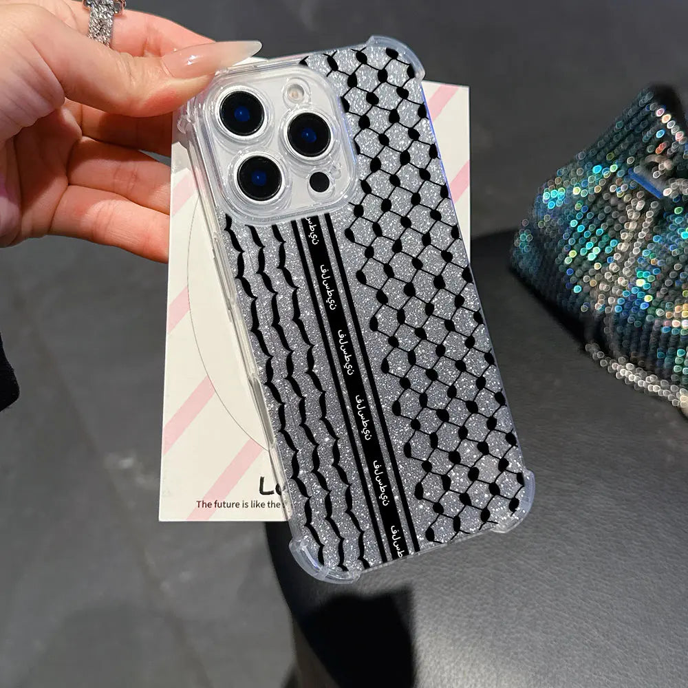 Fashion Hattah Keffiyeh Phone Case For iPhone Clear Back Cover