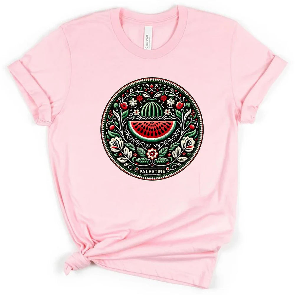 Watermelon This Is Not A Watermelon T-shirts Love and Peace Printed