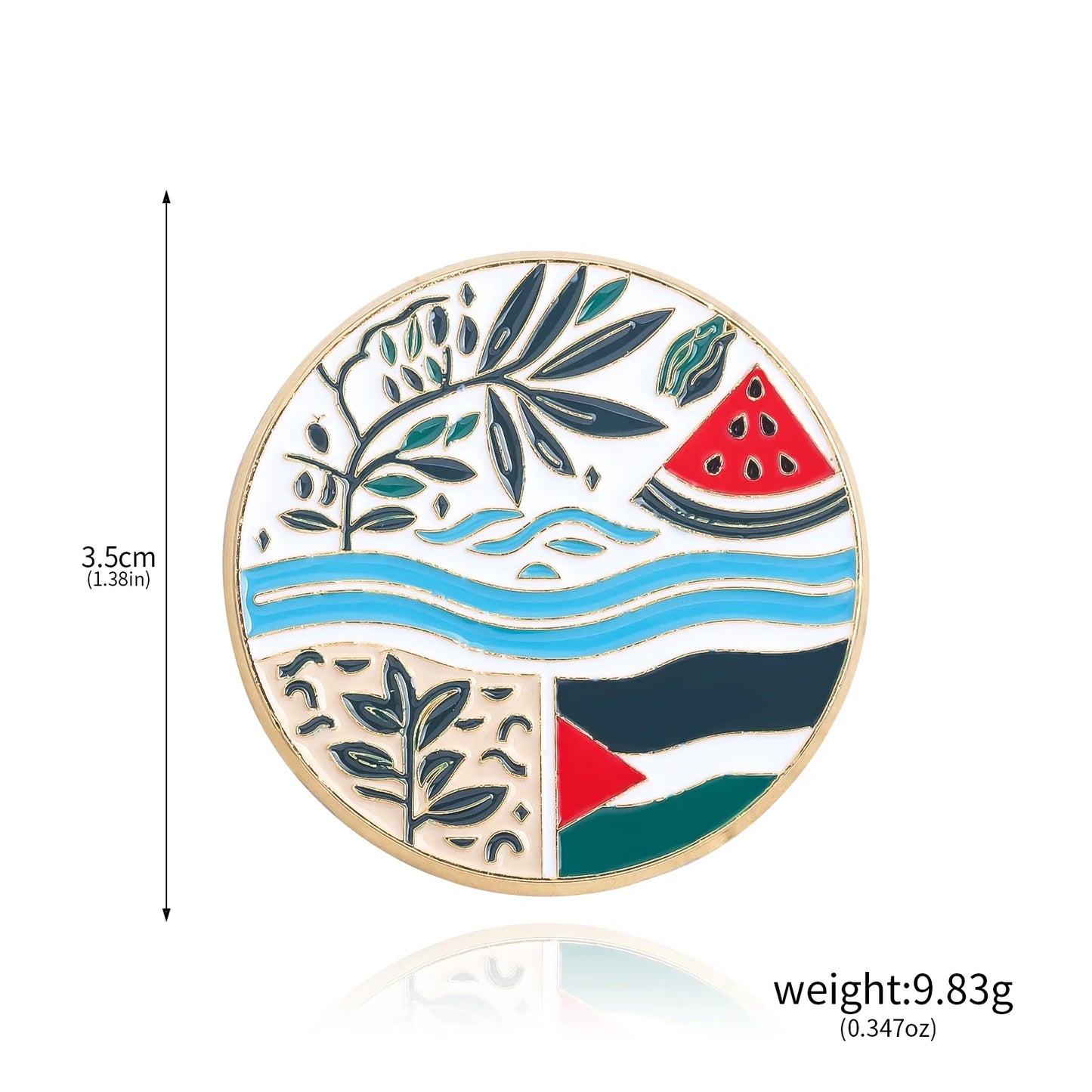 High-quality kuffiya Brooch