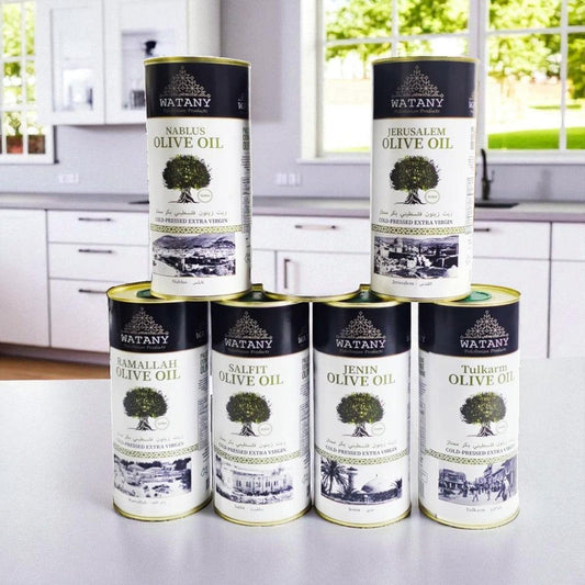 Olive Oil Set – Taste of Palestine by WATANY (6-Region Sampler)