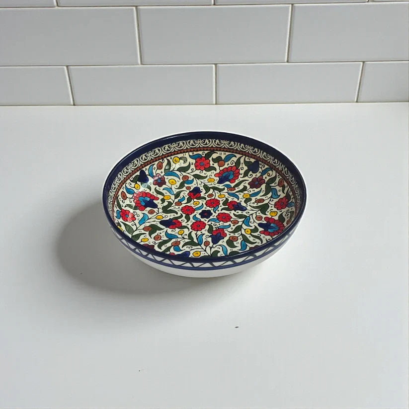 Palestinian Bowl Flower Design 32×32×10 cm